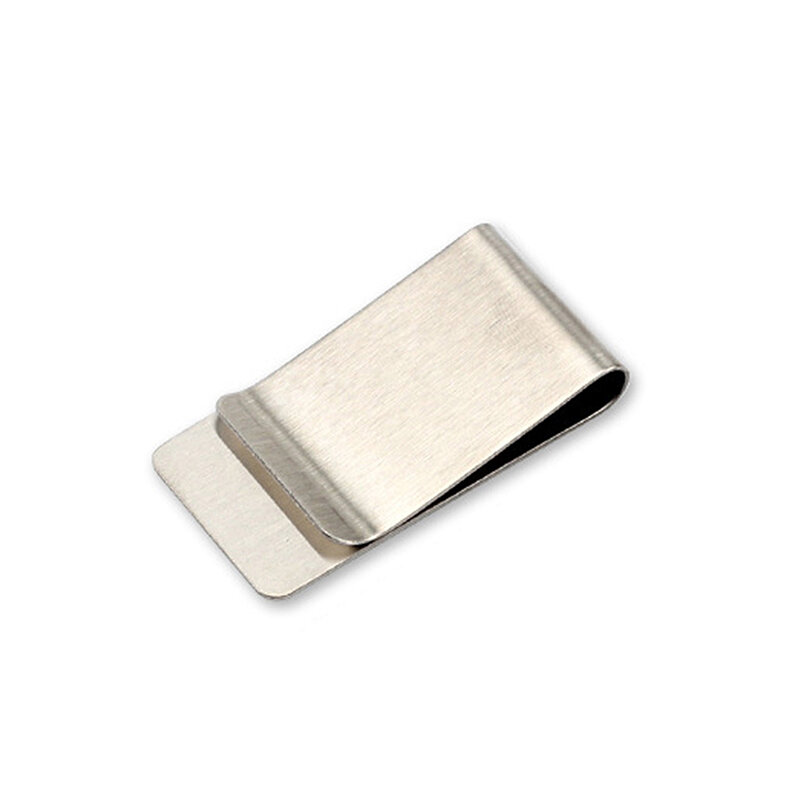 Hoge Kwaliteit Roestvrij Staal Metalen Geld Clip Mode Eenvoudige Zilveren Dollar Contant Klem Houder Bill Klem Klem Voor Mannen Vrouwen