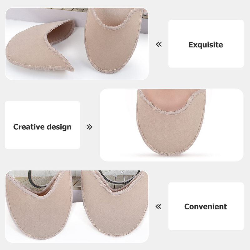 Elastic Ballet Dance Shoes Toe Covers, Protetores Toe Confortáveis, Sapato Inserções