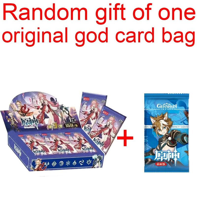 Out Of Print Genshin Impact Cards Anime Game TCG Collection Pack Booster Box Rare SSR Surrounding Toys Children Gift Family