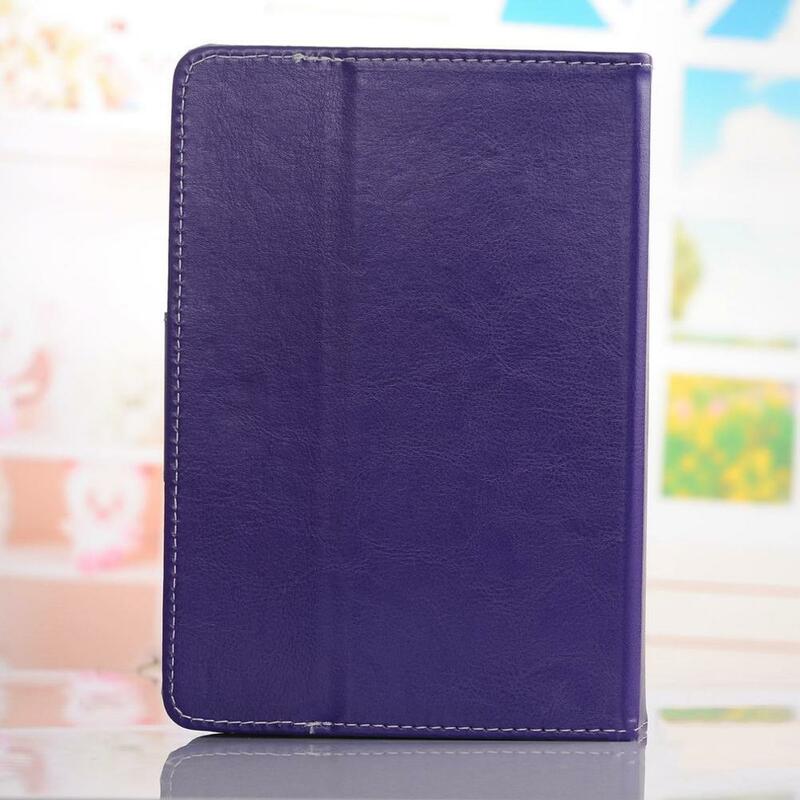 Universal 10 inch Flat Case Imitation Soft Leather Stand Protective Cover Case Candy Color Smart Wake Up Dustproof Cover