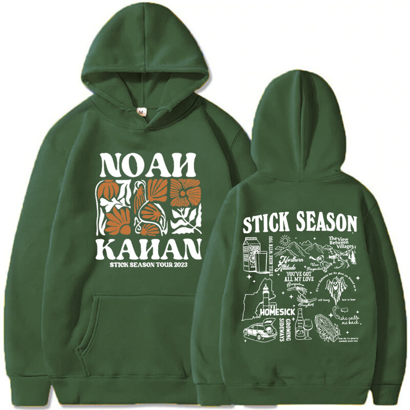Bluza Noah Kahan z kapturem Noah Kahan Stick Season Tour 2023 bluza z kapturem Noah Kahan prezent dla fanów pulowerowe topy Streetwear Unisex