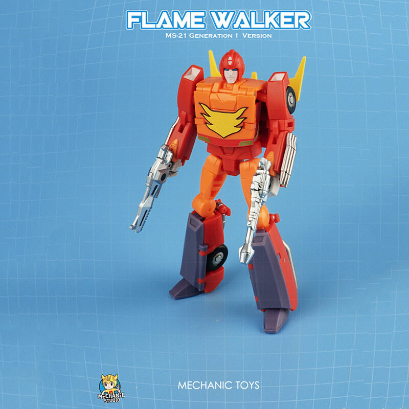 MFT-juguete mecánico MS-21 Black Hot Rod Flame Walker, versión de generación Warriors Pocket War, transformación, Robot, figura de acción