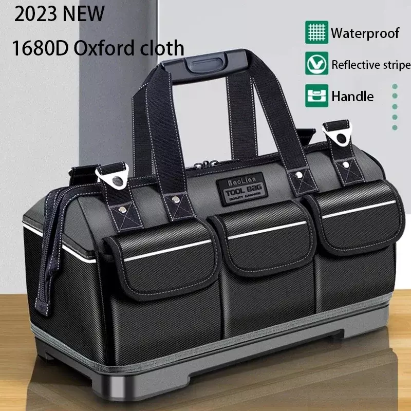 New Oxford Cloth  Tool Bag Waterproof Wear Resistant Work Toolkit Multifunctional Electrician Professional Organizer Tool Bag