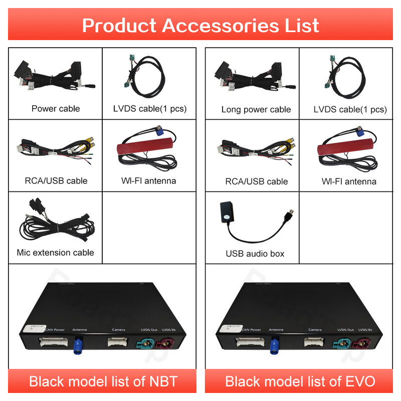 Bezprzewodowy CarPlay dla BMW i3 I01 NBT EVO System 2013-2020 z Android lusterko samochodowe Link AirPlay Car Play tylna kamera BT GPS