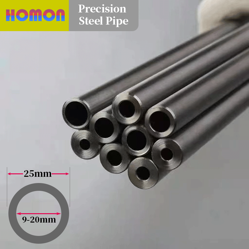 Seamless hidráulica liga Precision Steel Pipe, à prova de explosão, interior e exterior espelho chanfro, 42crmo, 25mm