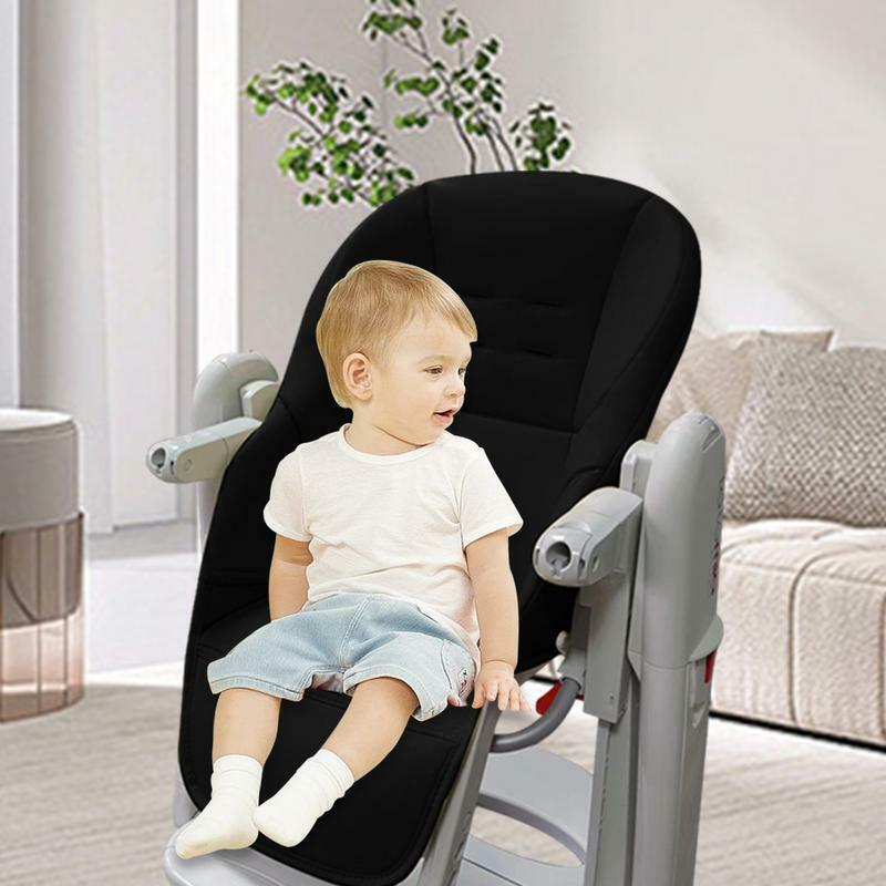New High Chair Cushion Pad Soft And Comfortable Kids Seat Cover Pad PU Leather And Sponge High Chair Cover Easy To Install
