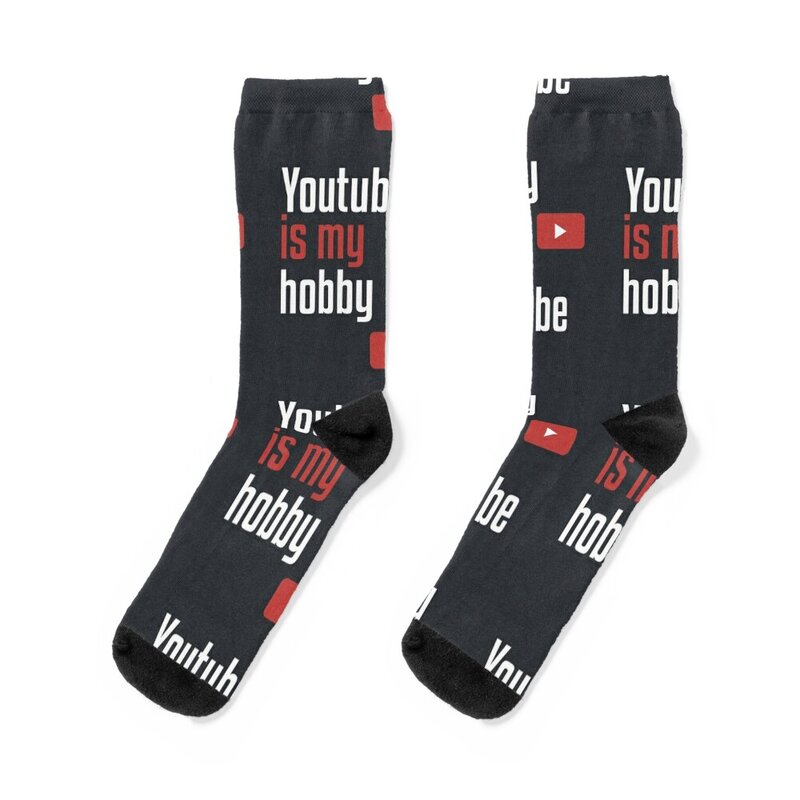 Youtube é o meu hobby meias para homens e mulheres