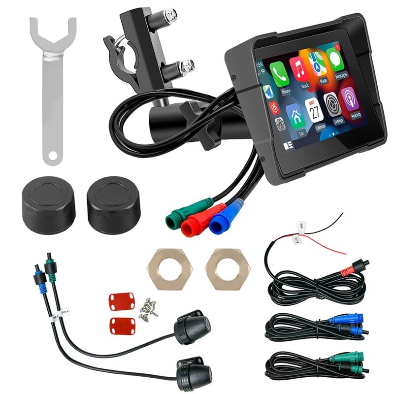 Motorcycle Recorder DVR For Motorcycle Motorcycle DVR Support Wireless Car Play Android Auto Easy