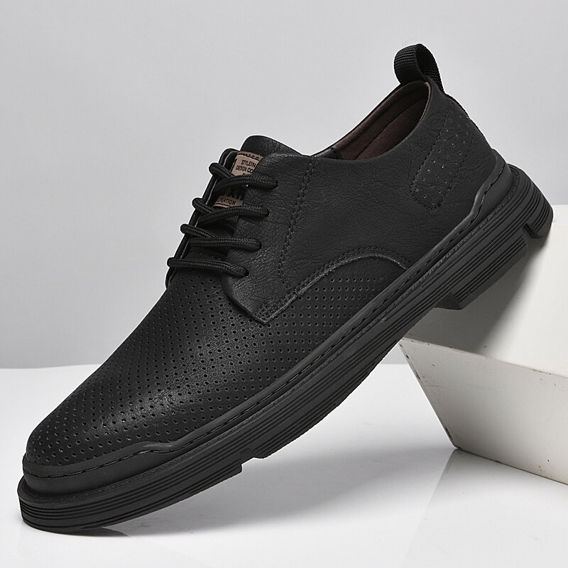 Zomer Nieuwe Designer Heren Lederen Schoenen Trend Luxe Merk Zakelijke Lederen Schoenen Vrijetijdsschoenen Lederen Gesp Heren Loafers