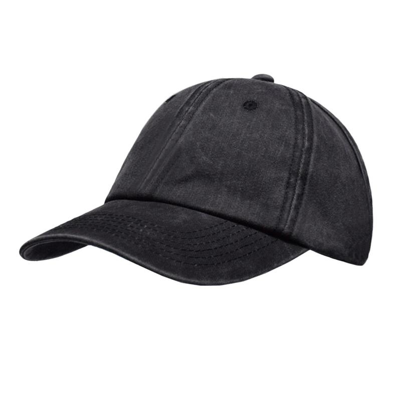 Backless Messy Bun Ponytail Baseball Hat, camionista ajustável, sol viseira