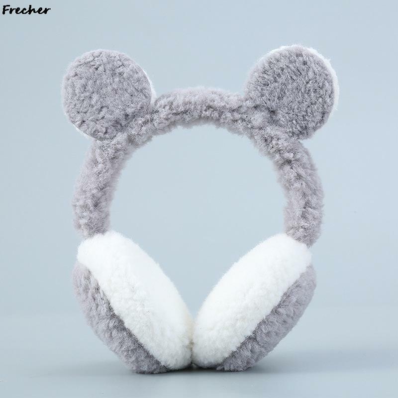 Winter Cute Bear Earmuff Spring Ear Protection Outdoor Plush Headband Women Men Harajuku Ears Warmer Zoo Travel Family Earflap