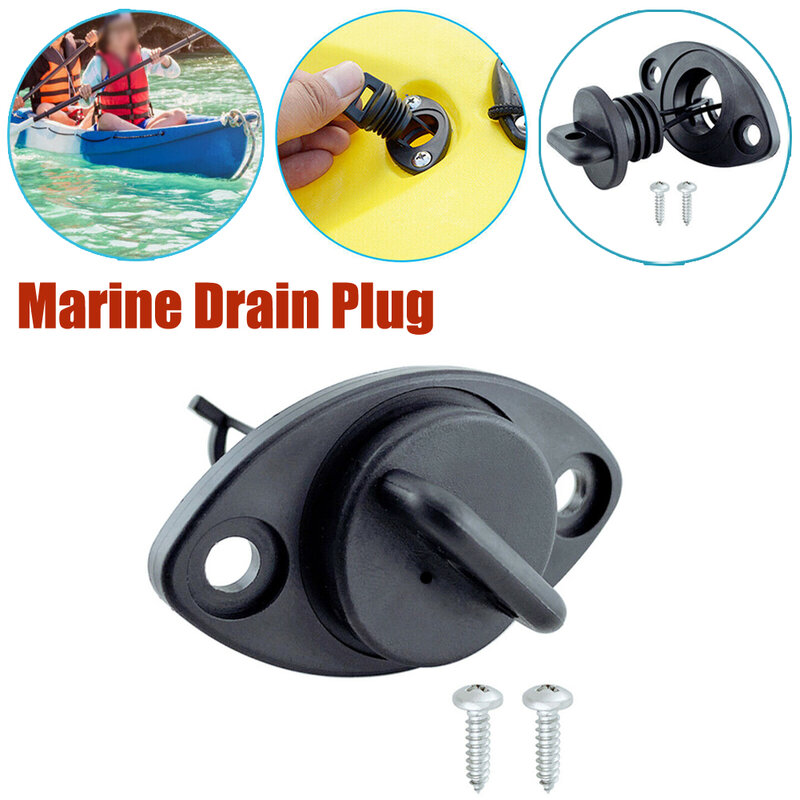 Stainless Steel Marine Boat Oval Drain Plug Raft Kayak Screw Sealing Plugs Canoe Screw Sealing Plugs Marine Hardware Accessory