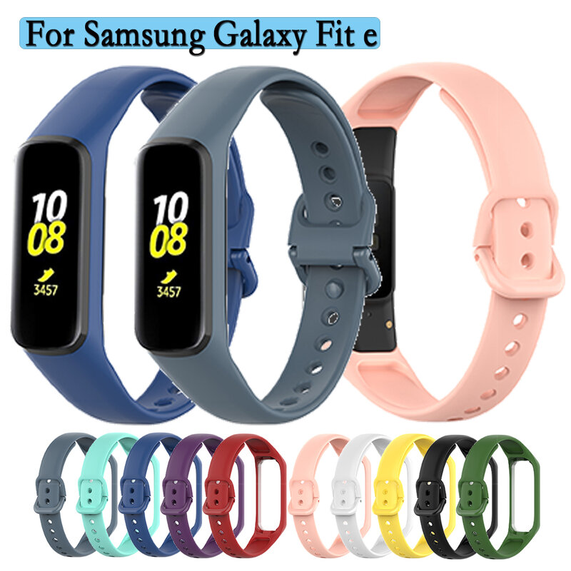 Cocok untuk Samsung Galaxy Fit e gelang jam kualitas tinggi tali silikon Aksesori jam tangan gelang tahan lama