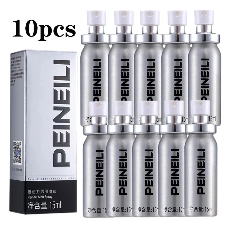 Peineili-Spray Para Ereccin De Pene Para Hombres, Productos Sexuales, Crema Para Agrandar El Pene, 10 Piezas