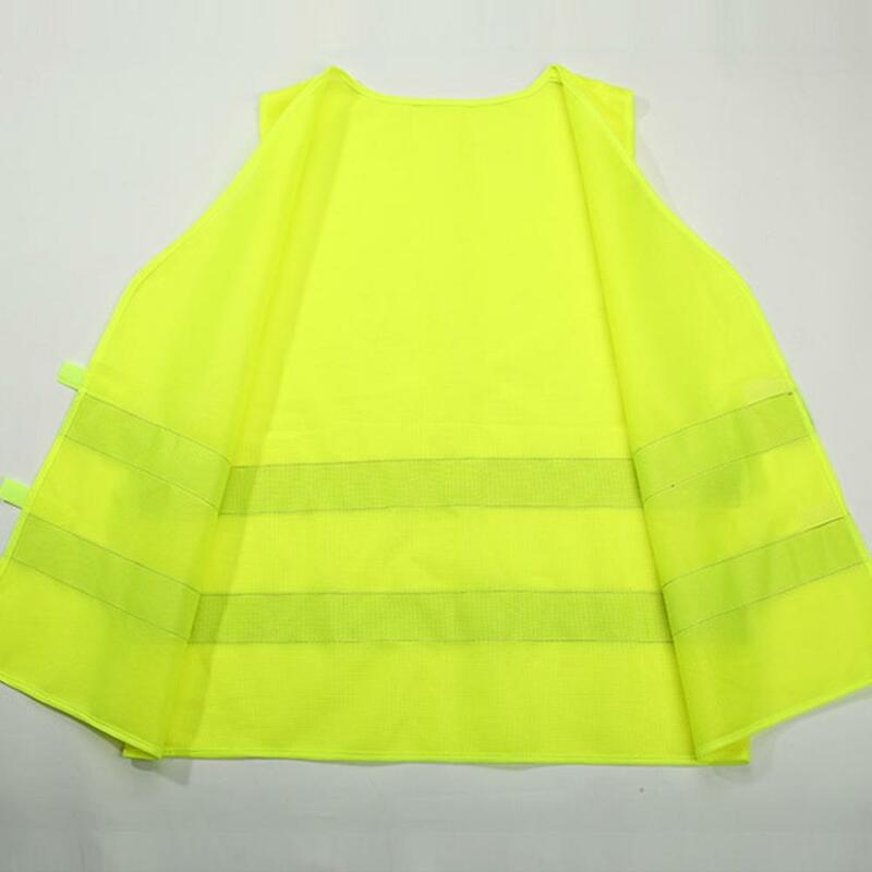 سترة عاكسة الملابس سترة السلامة المرورية آمنة أصفر/برتقالي وضوح عالية في الهواء الطلق لتشغيل الدراجات الرياضية للبالغين