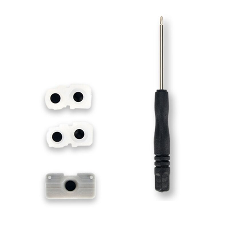 Für PS5-Controller-Trigger-Tasten 3D-Analog-Stick + leitfähiger Gummi-Schraubendreher