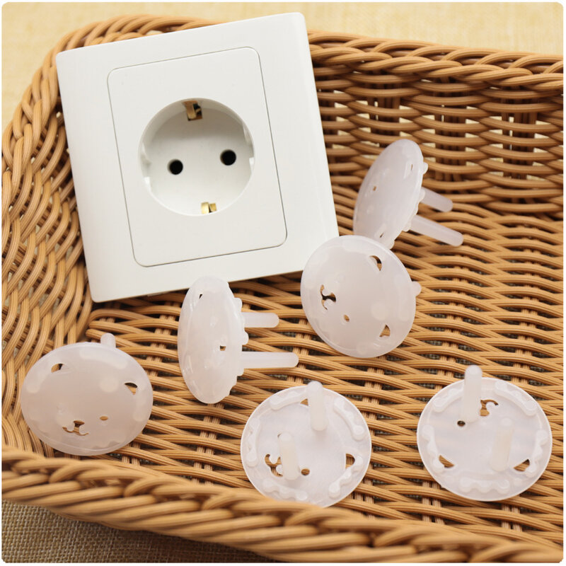 5/10Pcs Electrical Safety Socket Protective Cover Baby Safety Guard Protection Children Anti Electric Shock Rotate Protectors