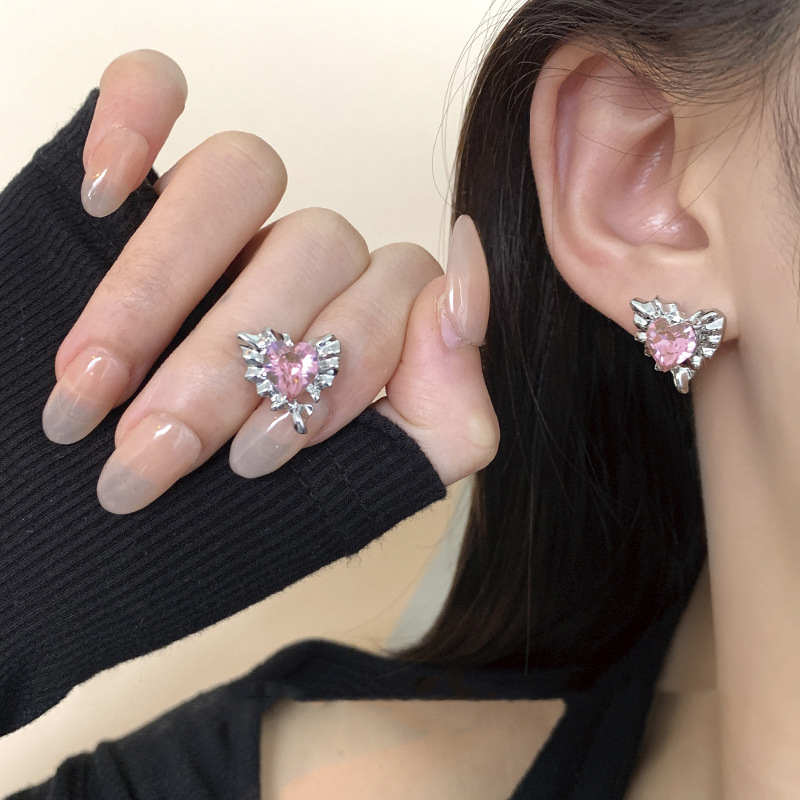 Oorbellen voor vrouwen meisjes oversized holle vlindervleugels metalen kristal bengelen oorbellen sieraden accessoires pendientes