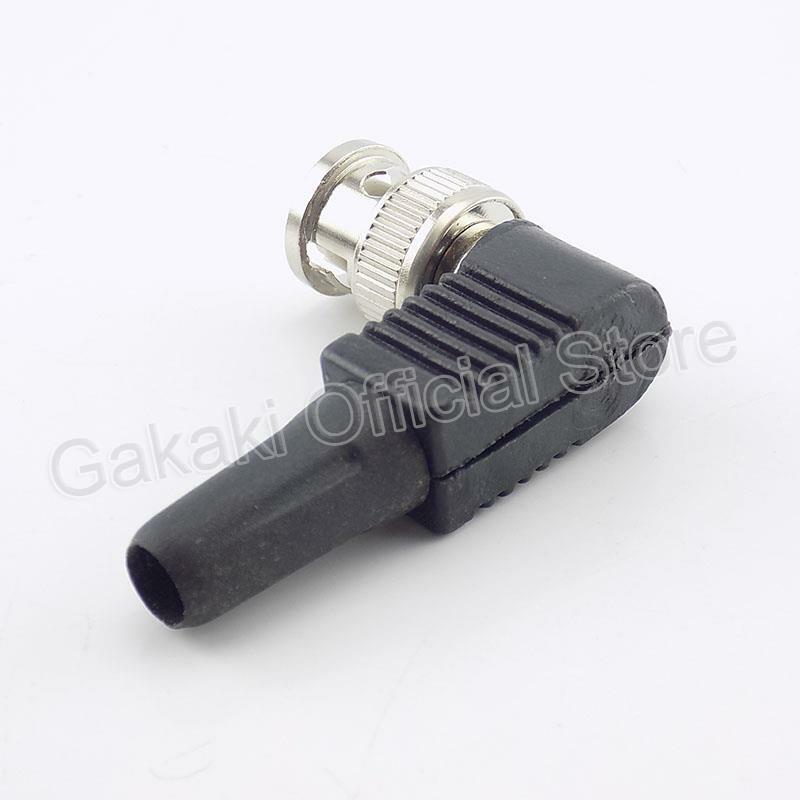 Adaptor ekor plastik kabel RG59 koaksial RF putar Male Plug BNC untuk pengawasan kamera CCTV Video Audio