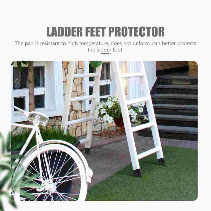 Step Ladders Feet Cover Protectors Leg Protective Covers Ladders Foot Mat Ladders Stairs Square Foot Cover Anti-Skid Foot Pad