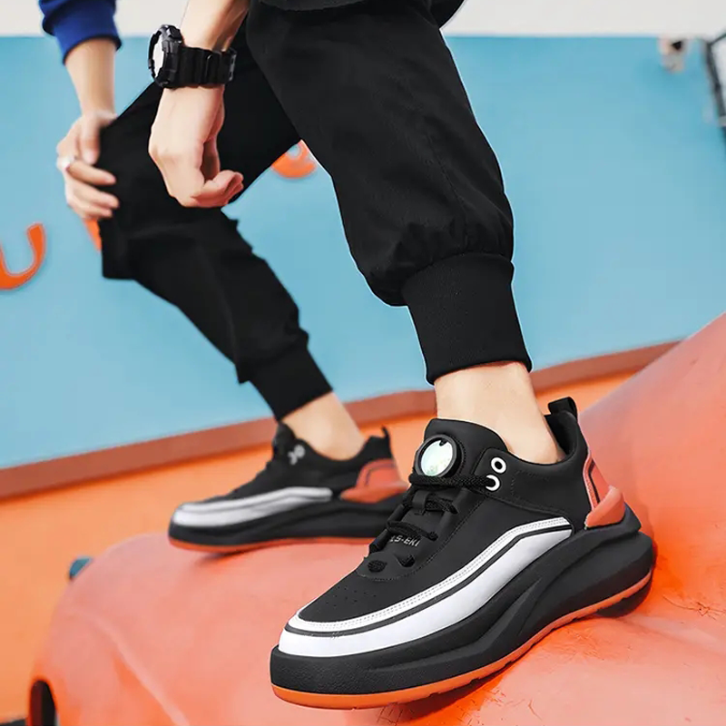 Neue Mode gemischte Farbe Laufschuhe dickbesohlte Casual Trend Herren Turnschuhe bequeme Anti-Rutsch-Outdoor-Sportschuhe für Männer