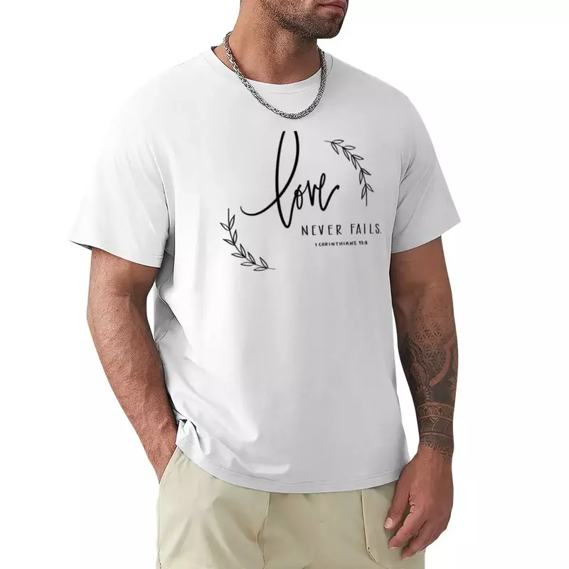 T-shirt Love Never Lafts pour hommes, vêtements d'été, mode