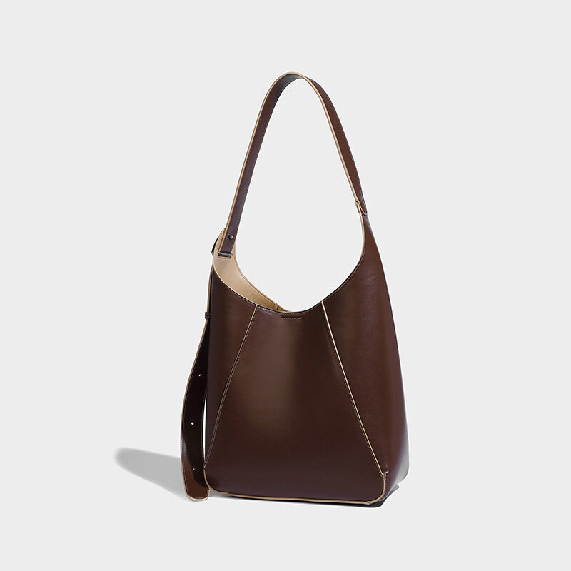 Яркая сумка, новинка 2023, модная деловая вместительная сумка-тоут на одно плечо, модная Женская французская Ретро сумка