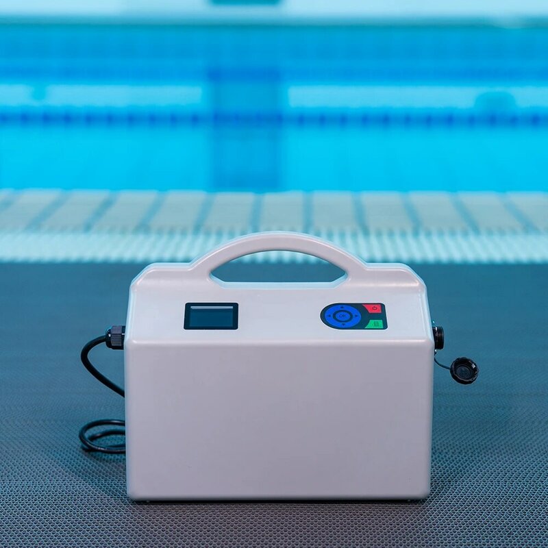 Limpiador de piscina robótico inteligente, succión fuerte de seguridad, iluminado
