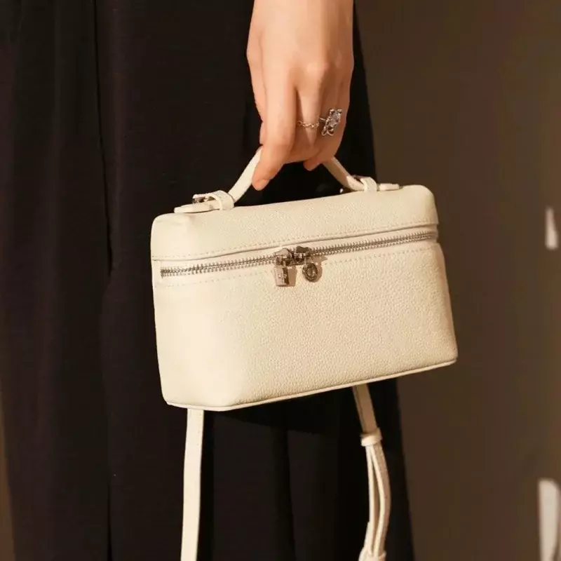 Small Elegant Ladies Handbag Genuine Leather Luxury Designer Shoulder Bag High Fashion Women's Crossbody Bags Chic Commuter Bags