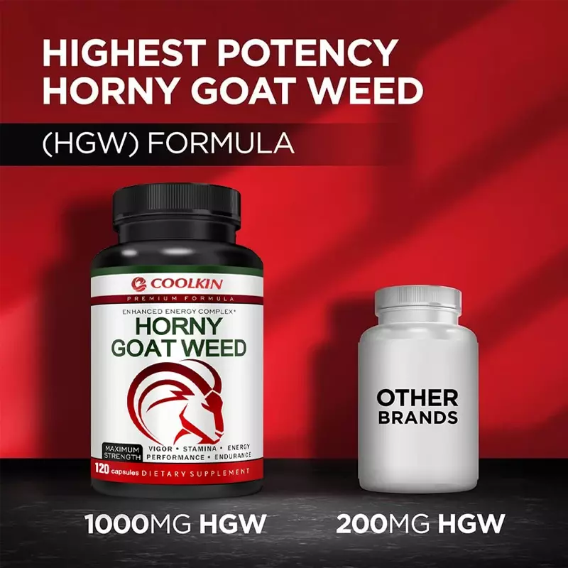 Men's Health Supplement - Horny Goat Weed with Maca Root, Ginseng and Saw Palmetto Extracts