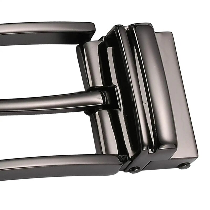 Hebilla de cinturón de Metal rectangular para hombre, Pin de repuesto de aleación de Zinc Reversible de alta calidad, 32mm-34mm
