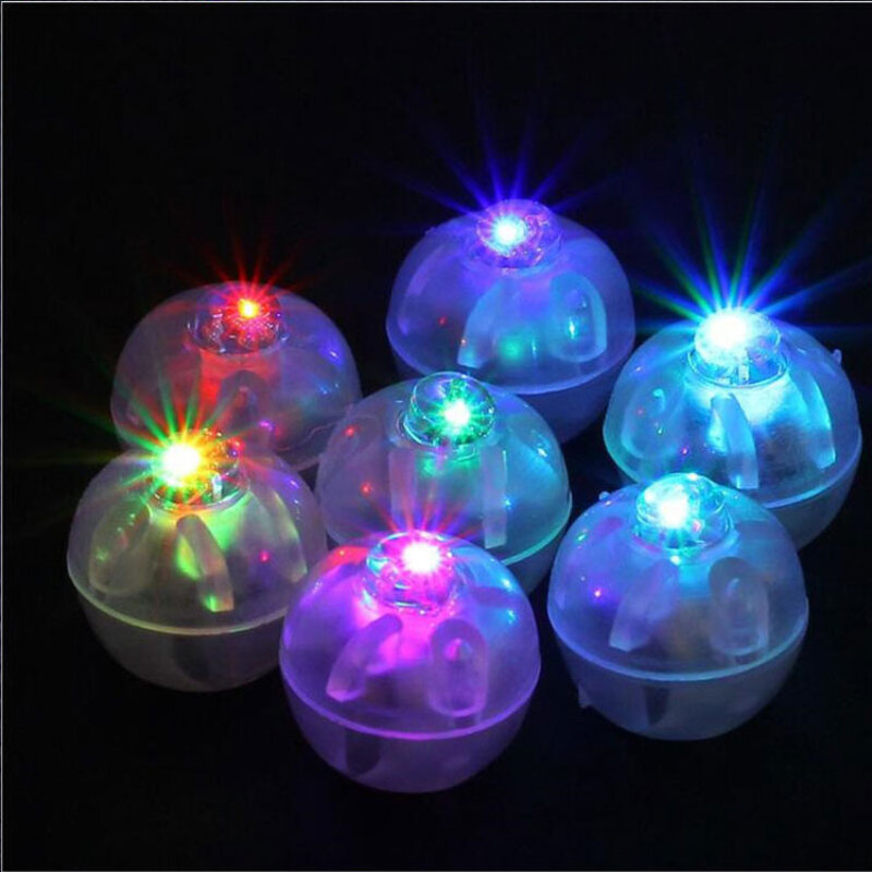 10 pçs led bola lâmpada decoração de natal lâmpada iluminação do feriado balão luz longo tempo de espera para o papel lanterna balão luz festa