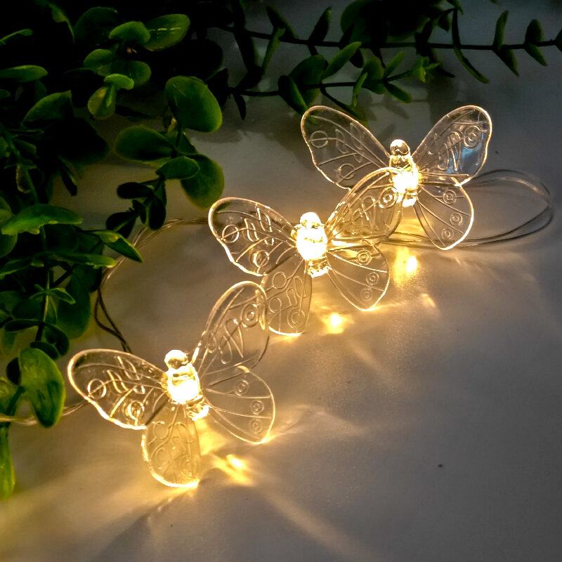 Декоративные бабочки, искусственные струны, украшение, фиолетовая бабочка, неоновая лампа-строка
