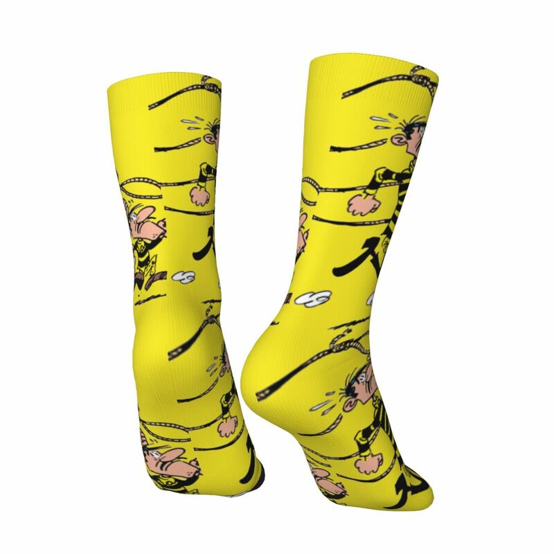 Hip Hop Retro Capture Crazy Men's compression Socks Unisex T-The Daltons Street Style Seamless Printed Funny Novelty Happy