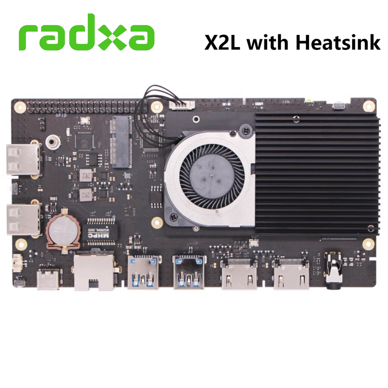 Heatsink 9010b Voor Radxa X2l Hoogste Luchtstroom Reikt Tot 1.359 Cfm Aluminium Koellichaam