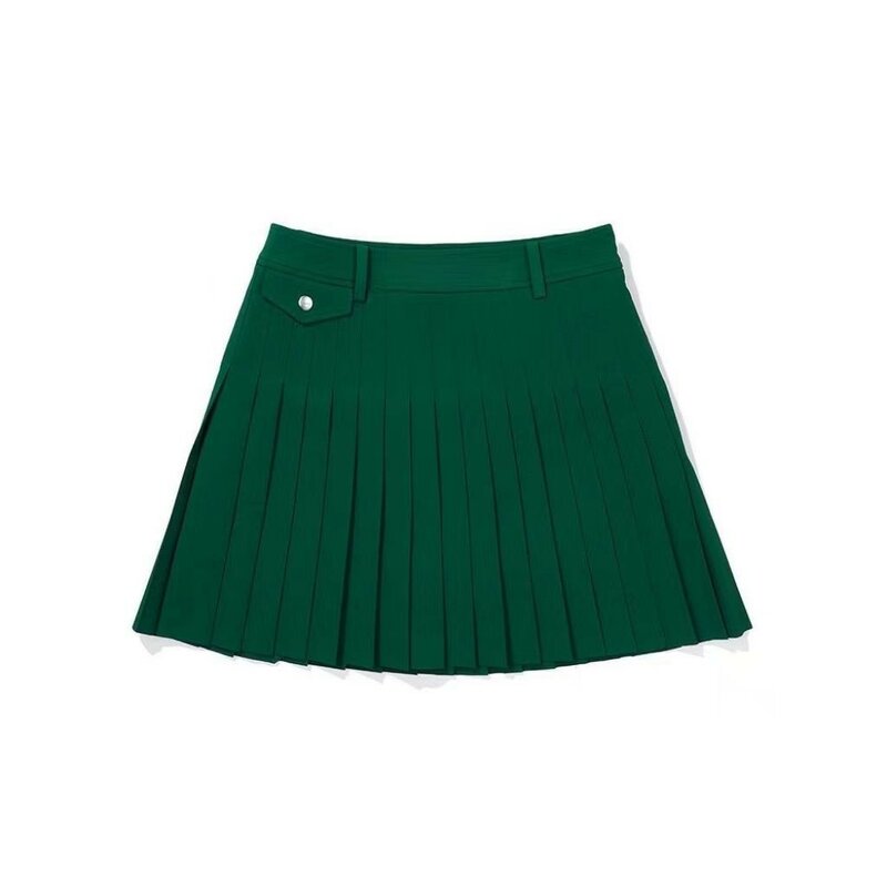 Classic women's golf wear, casual sports pleated skirt, non-slip, solid color, best-selling, new in 2024