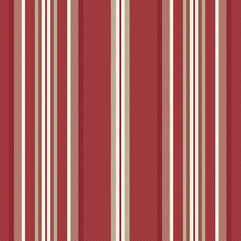 Cojín rectangular para silla de exterior, banda roja, 44 ", 21", 1 pieza