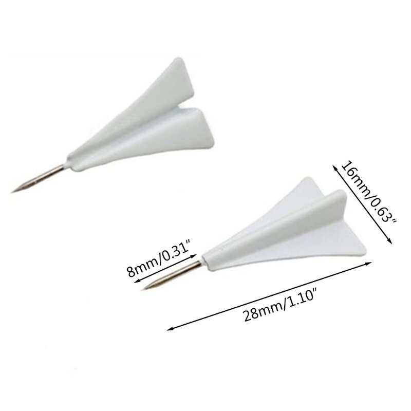 12 ชิ้น/แพ็คตกแต่งเหล็ก PUSH Pins สำหรับ Creative 3D การออกแบบเครื่องบินสำหรับแผนที่ Dropship