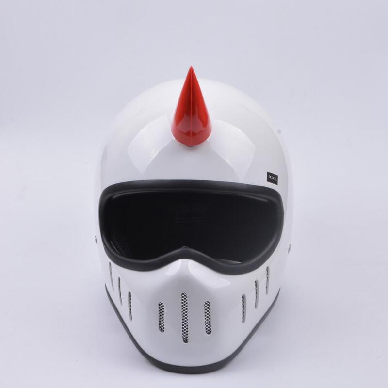 Impermeável dupla face adesivo borracha capacete chifres, bonito diabo chifres, acessórios de motocicleta