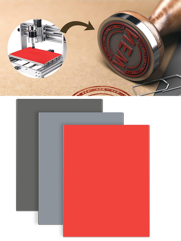 Polymères en caoutchouc pour machine de gravure et de marquage laser, matériaux de bricolage, impression et gravure, épaisseur de 2.3mm