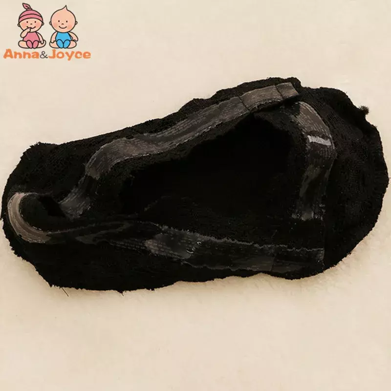 5 paare/los Baby Mädchen Spitze Socken flachen Mund unsichtbare spurlose elastische Boot Focks Füße Slip Silikon