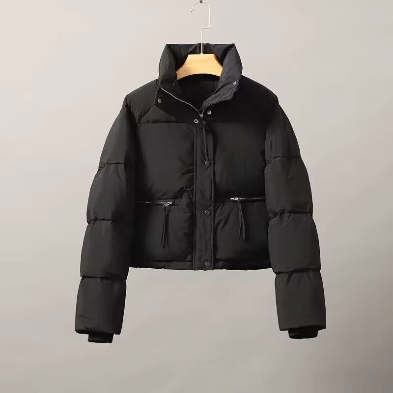 Женская короткая зимняя новая Утепленная стеганая куртка с хлопковой подкладкой Женская Корейская версия свободная стеганая куртка