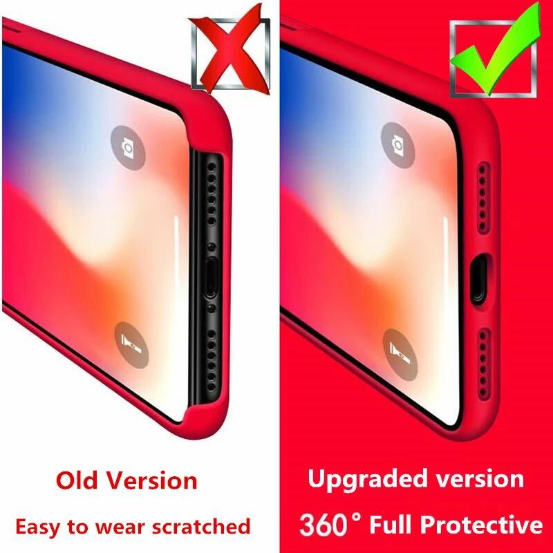 Original Official Silicone Cases For iPhone 11 15 14 13 12 Pro Max Case For Apple iPhone 13 14 11 15 13 12 Pro 7 8 SE 2020 Case