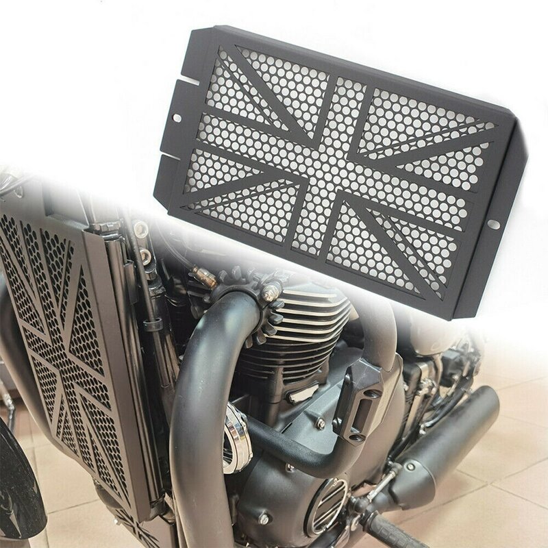 Pelindung kisi-kisi Radiator sepeda motor, pelindung Radiator untuk Bonneville T100 T120 Street Scrambler