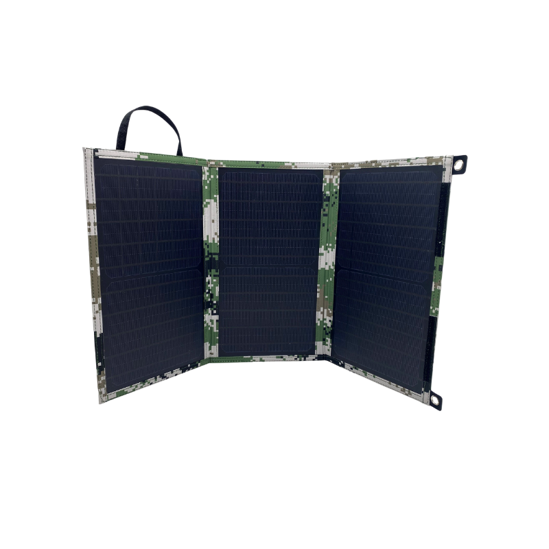 OEM pengisi daya matahari dapat dilipat, panel surya 90W 25V 3,6 A untuk berkemah luar ruangan & Laptop output DC/USB