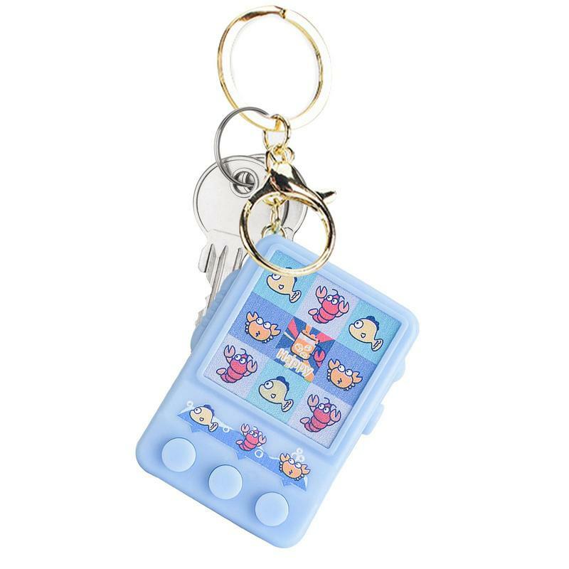 크리에이티브 작은 롤링 빛나는 상을 받는 기계 장난감 키 체인, 미니 수상 어린이 게임 펜던트 열쇠 고리 지갑 배낭