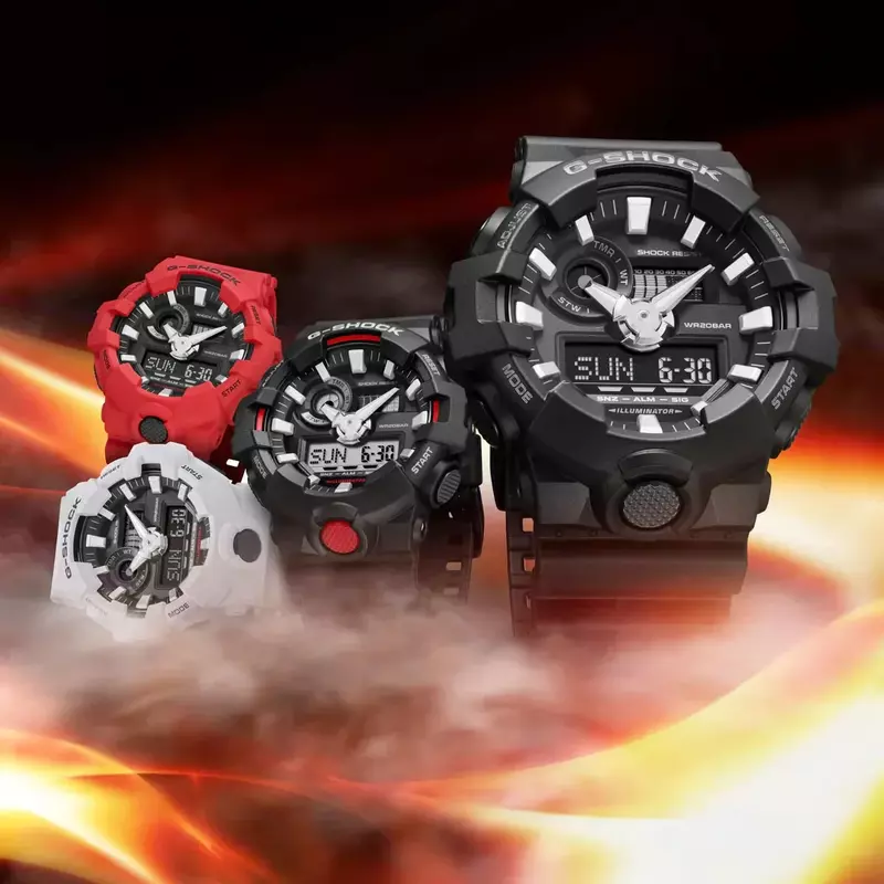 New G-SHOCK Wristwatches CA-700 Series Metal Fashion Waterproof Couple Watches Multi-function Stopwatch Luxury Brand Men's Watch