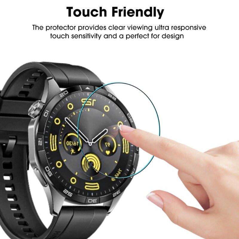 1/5Pcs Hardness Tempered Glass For Huawei Watch GT 4 Screen Protector 41mm 46mm Case-friendly Protective Film for GT4 GT 4