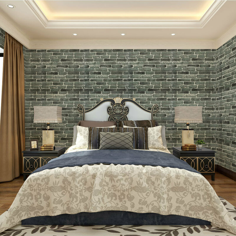 Pegatinas de pared 3D de imitación de ladrillo, sala de estar papel tapiz impermeable para autoadhesivo, decoración del hogar, 10 piezas, 35cm x 38cm