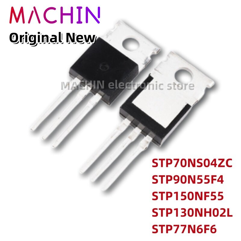 FET DE-220 do MOS, STP70NS04ZC, STP90N55F4, STP150NF55, STP130NH02L, STP77N6F6, TO220, TO-220, 1PC
